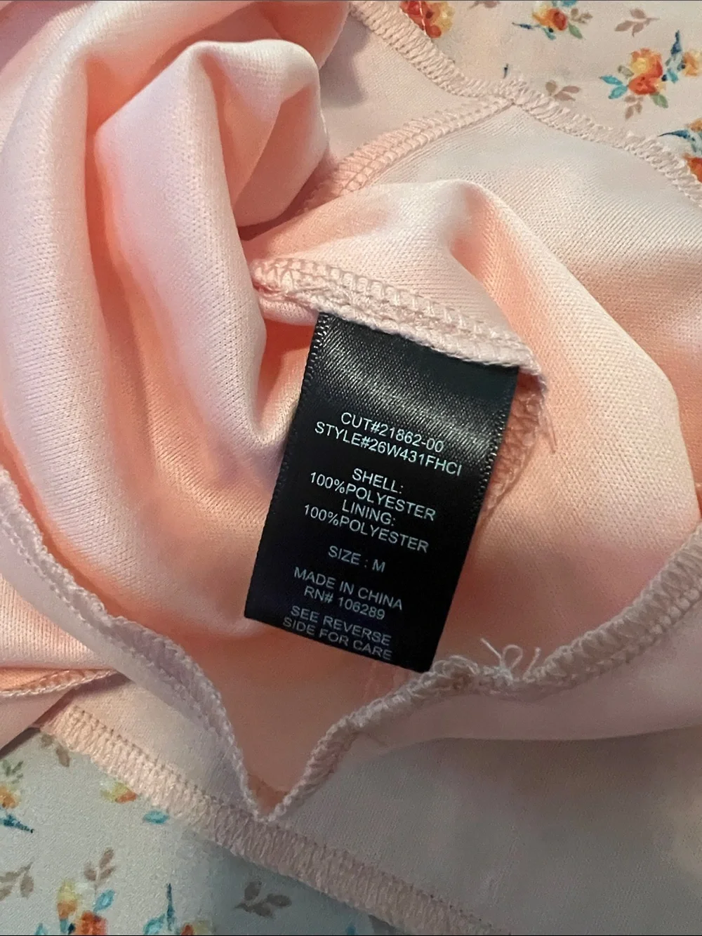 Floral Peach altar’d state Spaghetti-Strap Wrap Dress - Picture 8 of 8